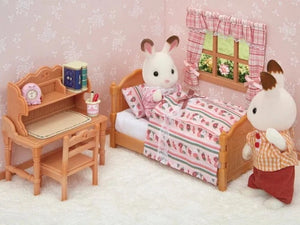 Calico Critters Furniture - Bed and Comforter Set - Treasure Island Toys