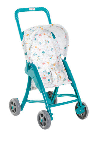 Corolle Doll Accessory - Mon Premier Stroller, Teal Bears - Treasure Island Toys