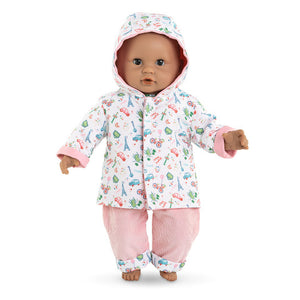 Corolle Fashion - Mon Premier Weekend in Paris Reversible Raincoat - Treasure Island Toys