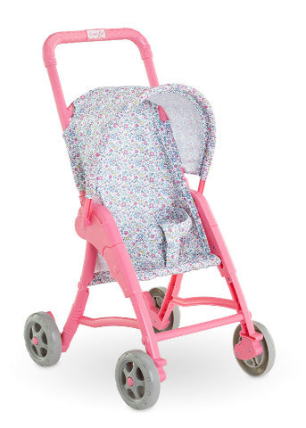 Corolle Doll Accessory - Mon Premier Stroller, Pink Floral - Treasure Island Toys