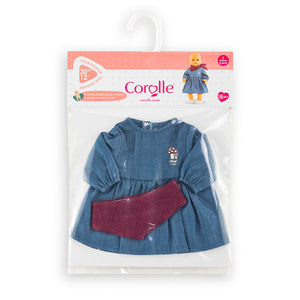 Corolle Fashion - Mon Premier Little Explorer Jean Dress & Scarf - Treasure Island Toys