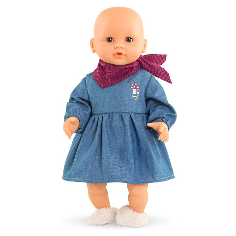 Corolle Fashion - Mon Premier Little Explorer Jean Dress & Scarf - Treasure Island Toys