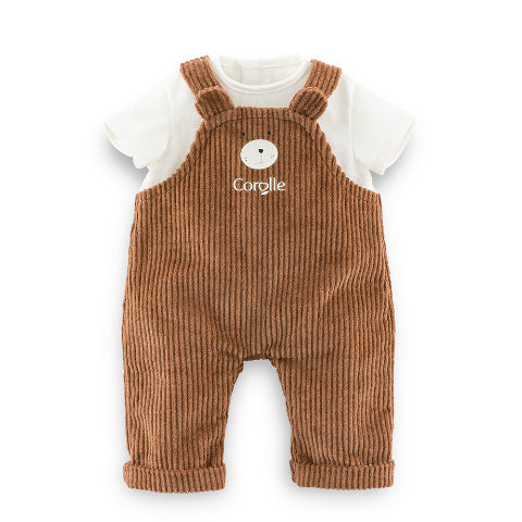 Corolle Fashion - Mon Premier Little Explorer Bear Overall & T-Shirt - Treasure Island Toys
