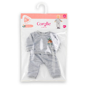 Corolle Fashion - Mon Premier Little Explorer Grey Jogging Suit - Treasure Island Toys