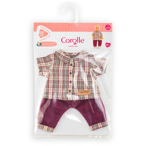 Corolle Fashion - Mon Premier Little Explorer Plaid Shirt & Pants - Treasure Island Toys