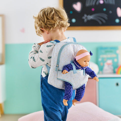 Corolle Doll Accessory - Mon Premier Doll Carrier Backpack, Stars - Treasure Island Toys