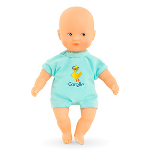 Corolle Doll Les Minis - Mini Bath Baby, Blue - Treasure Island Toys