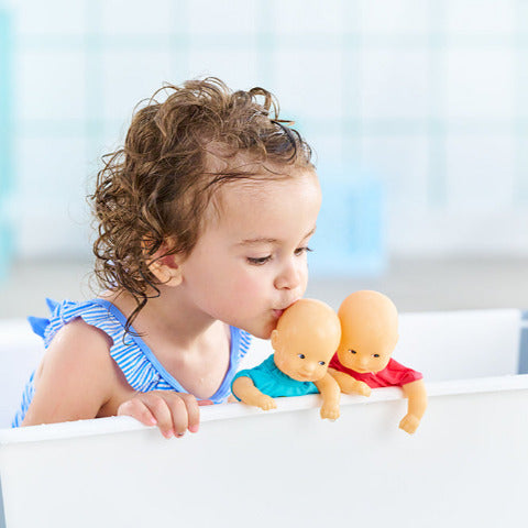 Corolle Doll Les Minis - Mini Bath Baby, Blue - Treasure Island Toys