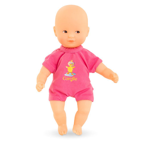 Corolle Doll Les Minis - Mini Bath Baby, Pink - Treasure Island Toys