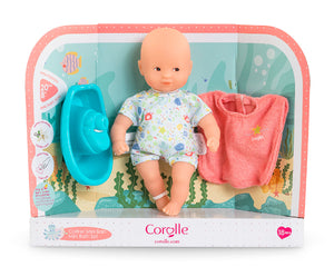Corolle Doll Les Minis - Mini Bath Baby with Boat - Treasure Island Toys