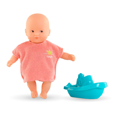 Corolle Doll Les Minis - Mini Bath Baby with Boat - Treasure Island Toys