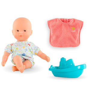 Corolle Doll Les Minis - Mini Bath Baby with Boat - Treasure Island Toys
