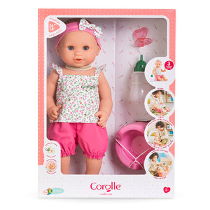 Corolle Doll Mon Grand - Drink-and-Wet Bath Baby Emma - Treasure Island Toys