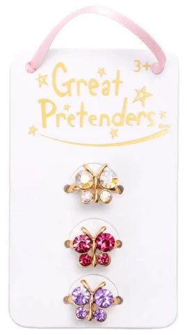 Great Pretenders Fashion - Boutique Rings Butterfly Gem - Treasure Island Toys