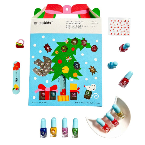 SuncoatKids Nail Polish Christmas Mini Mani Kit - Treasure Island Toys