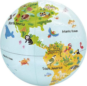 Caly Globes Nature's Lil' Animals Classic Inflatable Globe, 30 CM - Treasure Island Toys