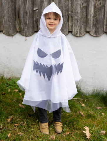 Great Pretenders Costume - Spooky Ghost Poncho - Treasure Island Toys