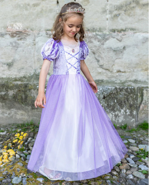 Great Pretenders Dress - Velvety Soft Once Upon a Tower Princess, Size 5-6