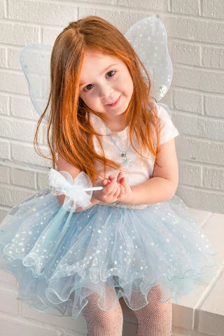 Great Pretenders Tutu - Iridescent Celestrial Fairy Skirt with Wings & Wand - Treasure Island Toys
