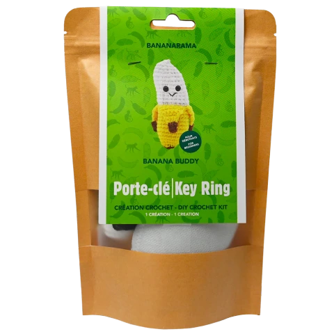 PBI Art DIY Crochet Key Ring Banana Buddy Kit - Treasure Island Toys