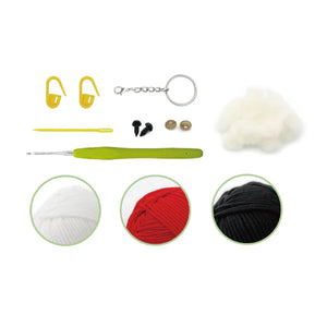 PBI Art DIY Crochet Key Ring Mini Mushroom - Treasure Island Toys