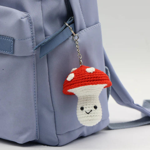PBI Art DIY Crochet Key Ring Mini Mushroom - Treasure Island Toys