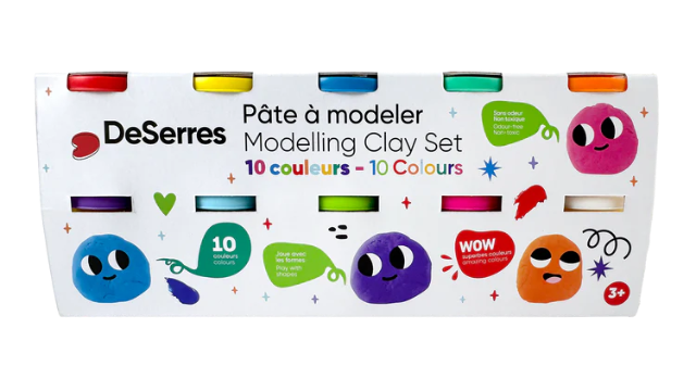 Deserres Modelling Clay, 10 Colours - Treasure Island Toys