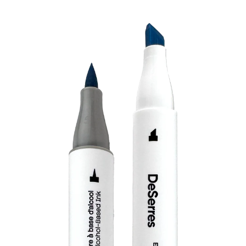 Deserres Alcohol Dual-Tip Markers, 120 Piece - Treasure Island Toys