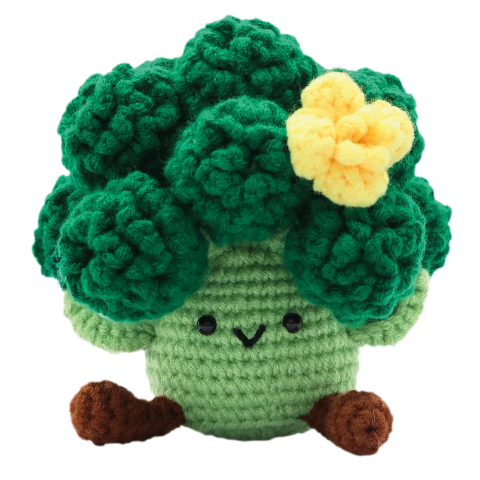 PBI Art DIY Crochet Amigurumi Mini Broccoli Buddy