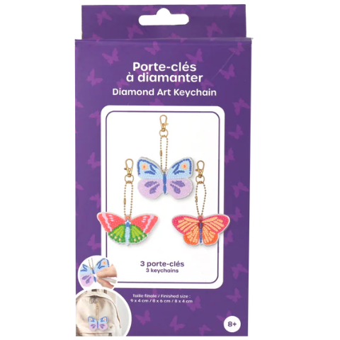 PBI Art DIY Diamond Art Keychain Butterfly - Treasure Island Toys