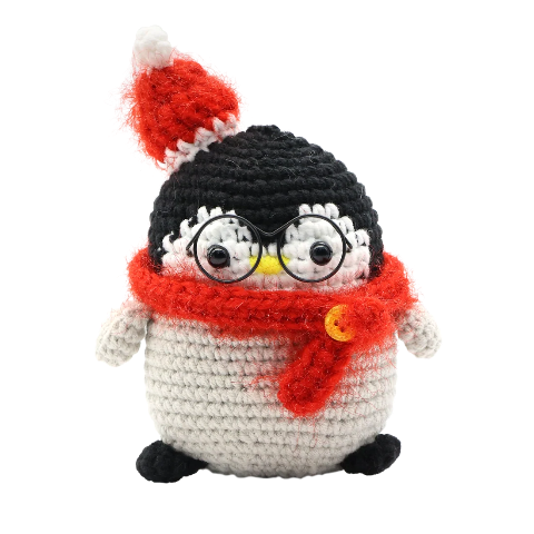 PBI Art DIY Crochet Key Ring Holiday Penguin - Treasure Island Toys