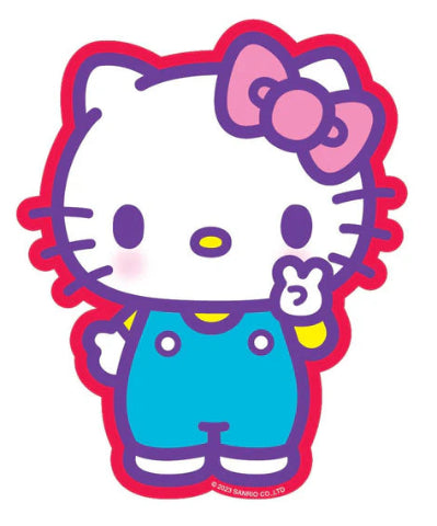 Pipsticks Vinyl Sticker Hello Kitty Peace Sign - Treasure Island Toys