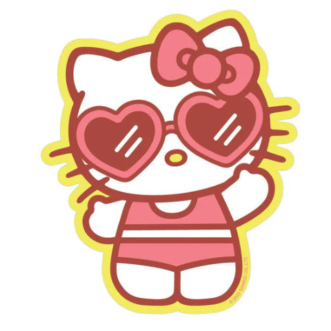 Pipsticks Vinyl Sticker Hello Kitty Sunbathing