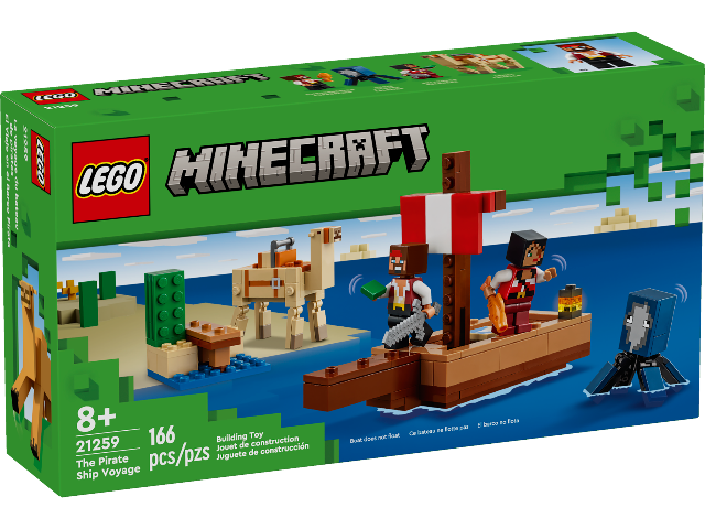 LEGO Minecraft The Pirate Ship Voyage - Treasure Island Toys