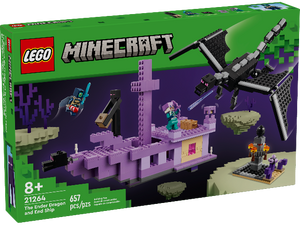 LEGO Minecraft The Ender Dragon and End Ship - Treasure Island Toys