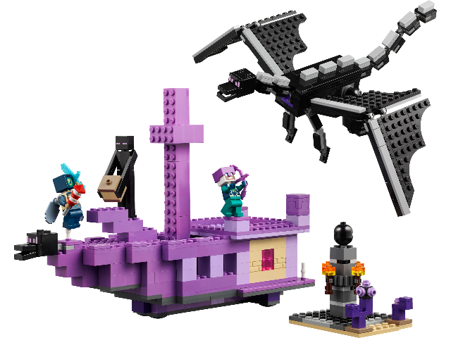 LEGO Minecraft The Ender Dragon and End Ship - Treasure Island Toys