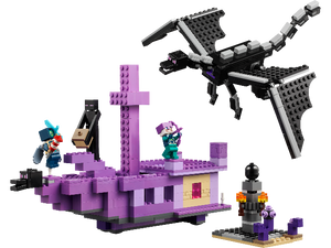 LEGO Minecraft The Ender Dragon and End Ship - Treasure Island Toys