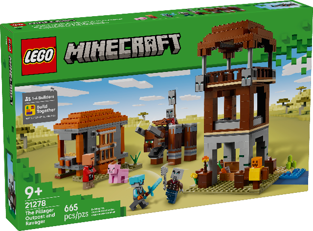 LEGO Minecraft The Pillager Outpost & Ravager - Treasure Island Toys