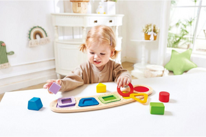 Hape Toddler Colour & Shape Sorting Puzzle - Treasure Island Toys