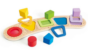 Hape Toddler Colour & Shape Sorting Puzzle - Treasure Island Toys