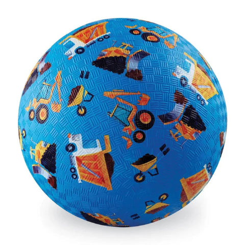 Crocodile Creek Playground Ball 7 Inch, Construction - Treasure Island Toys