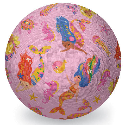 Crocodile Creek Playground Ball 7 Inch, Mermaid - Treasure Island Toys