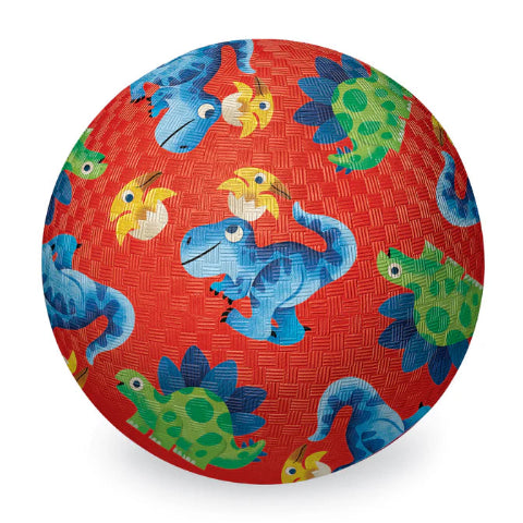 Crocodile Creek Playground Ball 7 Inch, Dino Friends - Treasure Island Toys