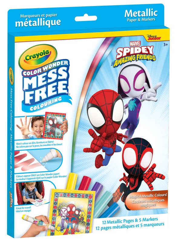 Crayola Color Wonder Spidey & Friends, Metallic