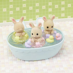 Calico Critters Ready-to-Play - Triplets Baby Bathtime - Treasure Island Toys