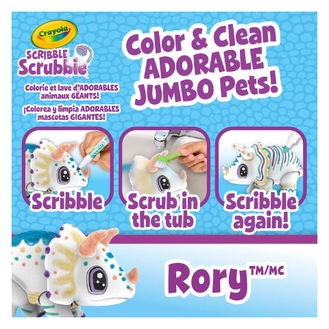 Crayola Scribble Scrubbie Pets Jumbo Dino Rory - Treasure Island Toys