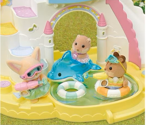 Calico Critters Baby - Sunny Nursery Friends Pool Friend Trio - Treasure Island Toys