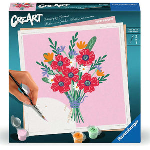 Ravensburger CreArt Poppy Bouquet - Treasure Island Toys