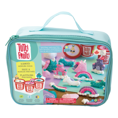 Tutti Frutti Lunch Bag Sparkling Unicorn Trio - Treasure Island Toys