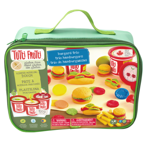 Tutti Frutti Lunch Bag Gluten Free Burgers Trio - Treasure Island Toys